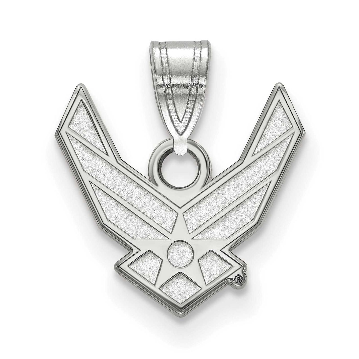 U.S. Air Force Small Pendant Sterling Silver Rhodium-plated SS002USAF, UPC: 191101214905