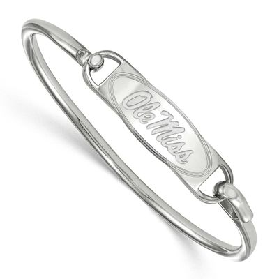 University of Mississippi Bangle Sterling Silver Rhodium-plated SS021UMS-7, UPC: 886774712345