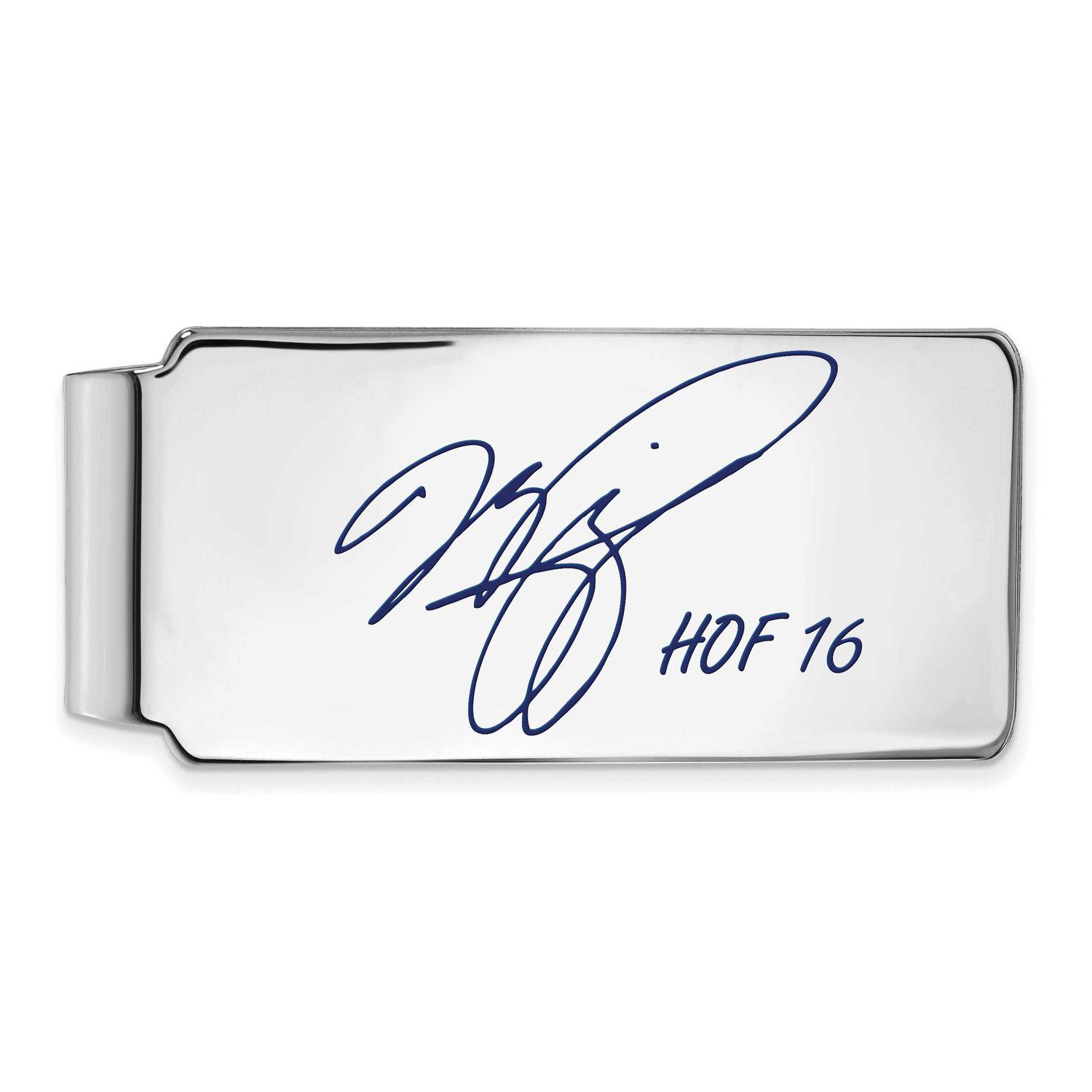 Mike Piazza Hall of Fame Signature Epoxy Money Clip Sterling Silver SSHF04MP16, UPC: