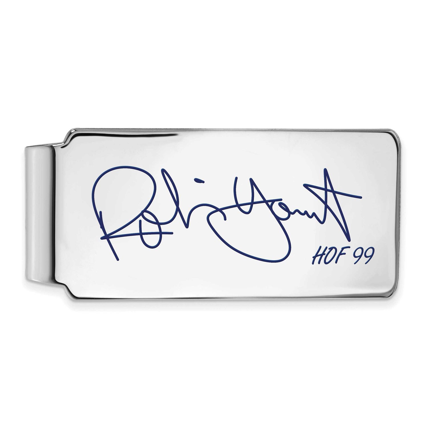 Robin Yount Hall of Fame Signature Epoxy Money Clip Sterling Silver SSHF04RY99, UPC: