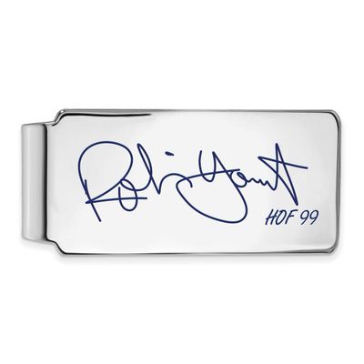 Robin Yount Hall of Fame Signature Epoxy Money Clip Sterling Silver SSHF04RY99, UPC: