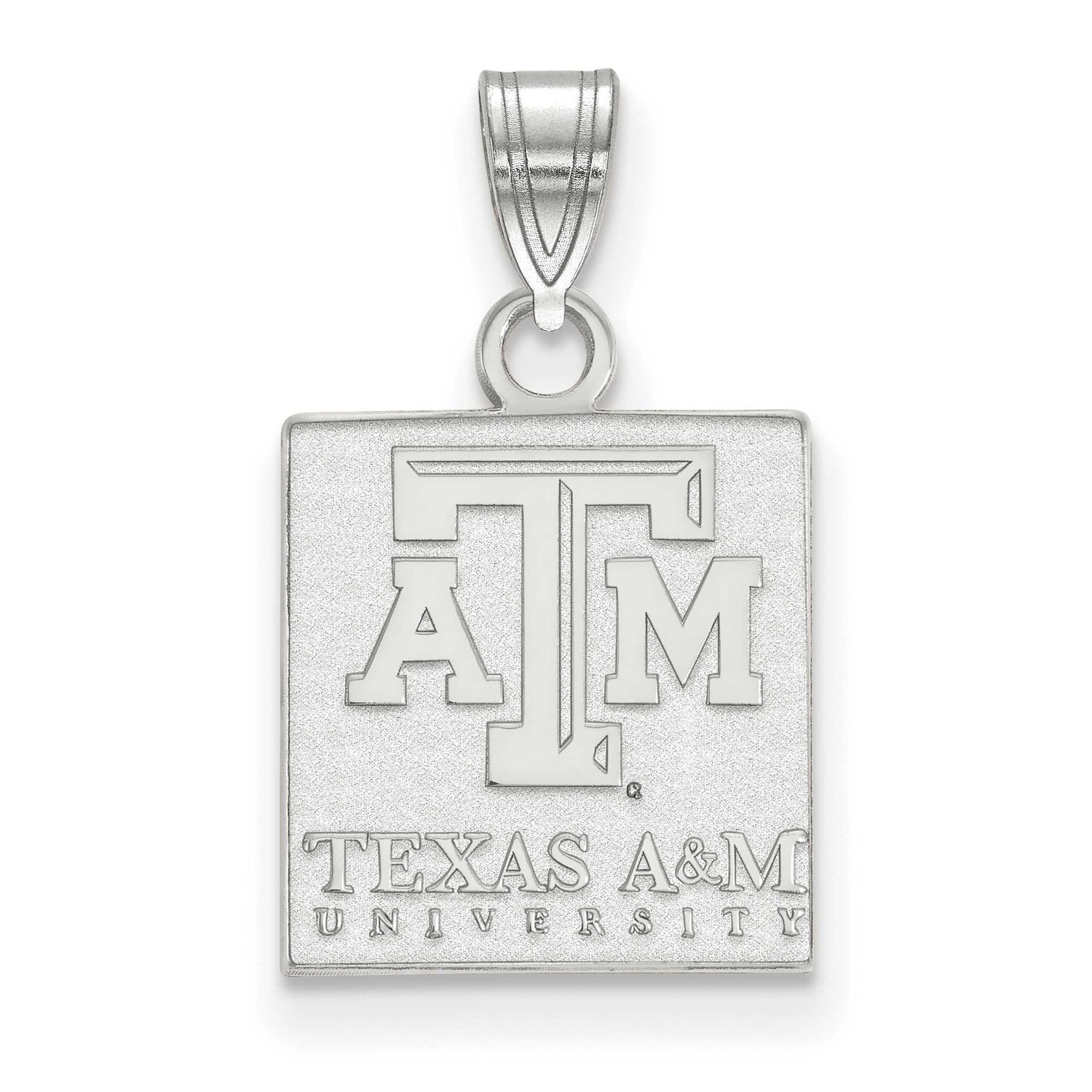 Texas A And M University Small Pendant 10k White Gold 1W066TAM, UPC: 886774792248