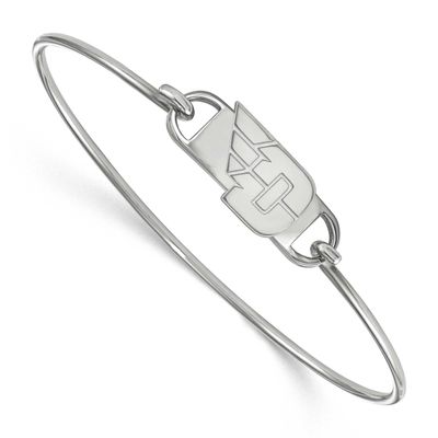 University of Dayton Small Center 7 Inch Wire Bangle Sterling Silver Rhodium-plated SS021UD-7, UPC:…