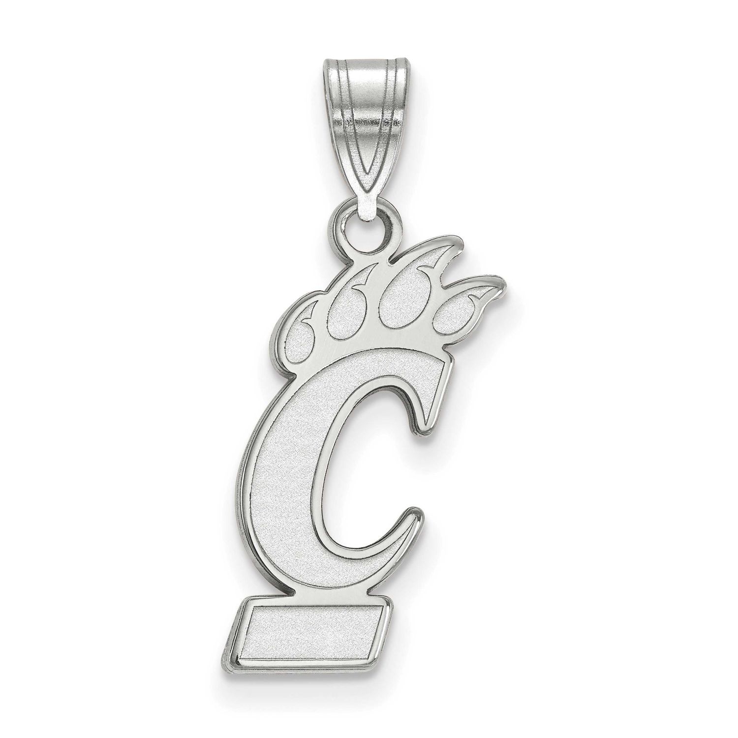 University of Cincinnati Large Pendant Sterling Silver Rhodium-plated SS004UC, UPC: 886774705095