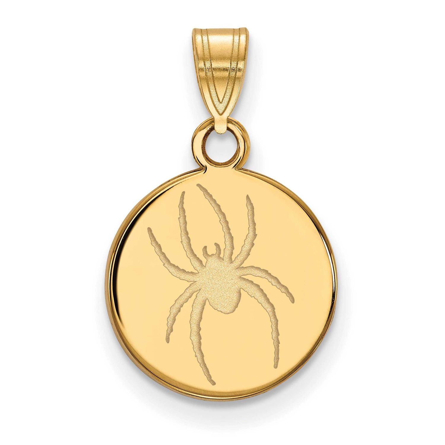 University of Richmond Medium Disc Pendant Gold-plated Sterling Silver GP017URV, UPC: 191101214790