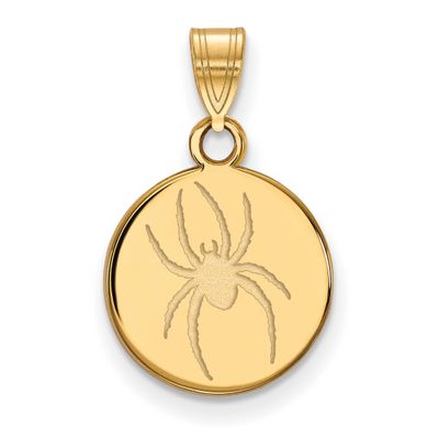 University of Richmond Medium Disc Pendant Gold-plated Sterling Silver GP017URV, UPC: 191101214790