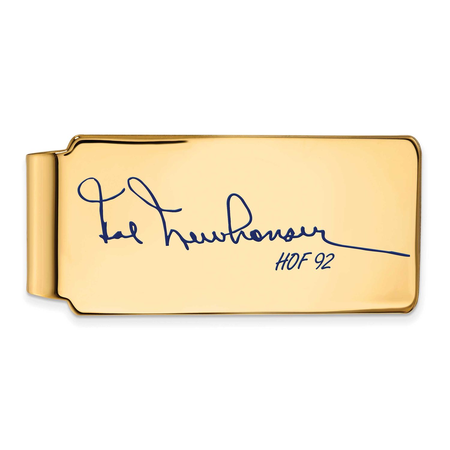 Hal Newhouser Hall of Fame Signature Epoxy Money Clip Gold-plated Sterling Silver GPHF04HN92, UPC: