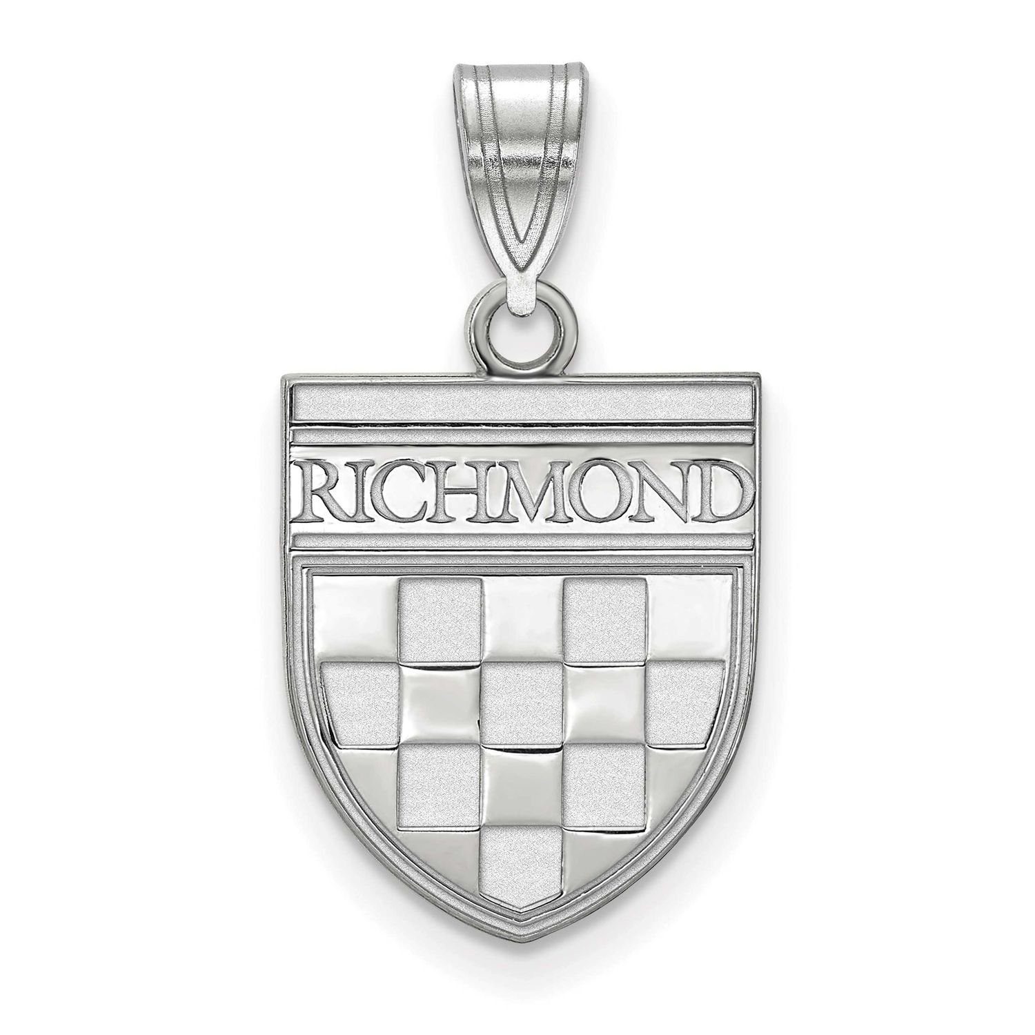University of Richmond Medium Shield Pendant 10k White Gold 1W020URV, UPC: 191101781087