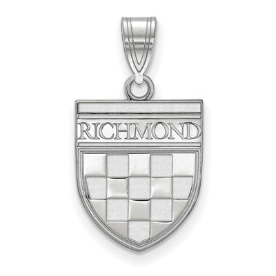 University of Richmond Medium Shield Pendant 10k White Gold 1W020URV, UPC: 191101781087