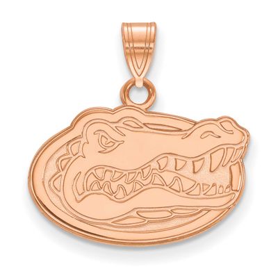 14K Rose Gold University of Florida Gator Small Pendant 14k Rose Gold 4R002UFL, UPC: 191101780295