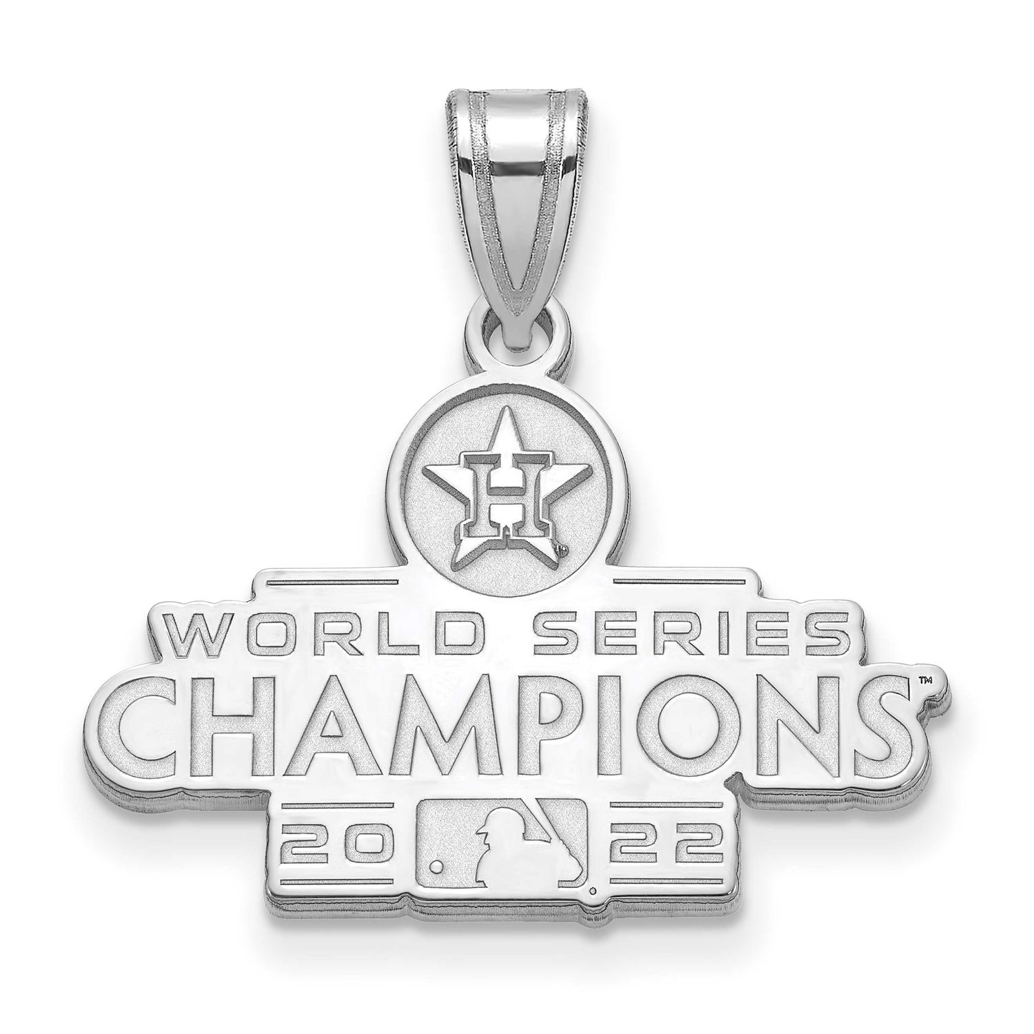 2022 World Series Champions Houston Astros Medium Pendant Sterling Silver SS002AST22, UPC: 19690410…