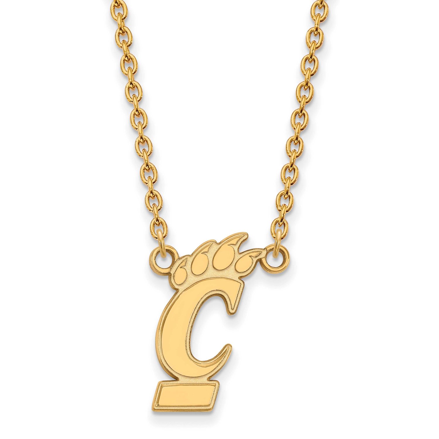 University of Cincinnati Large Pendant 18 Inch Necklace 14k Gold 4Y012UC-18, UPC: 886774872124