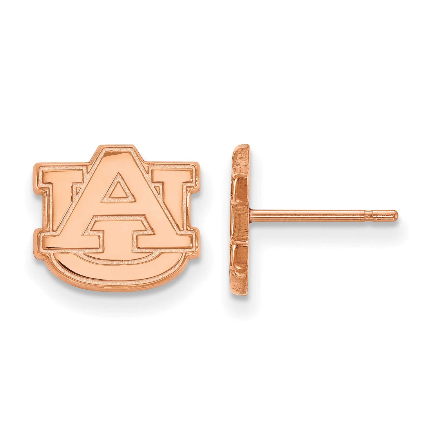 Rose Gold-Plated Auburn University Extra Small Post Earrings Sterling Silver RP008AU, UPC: 19110177…
