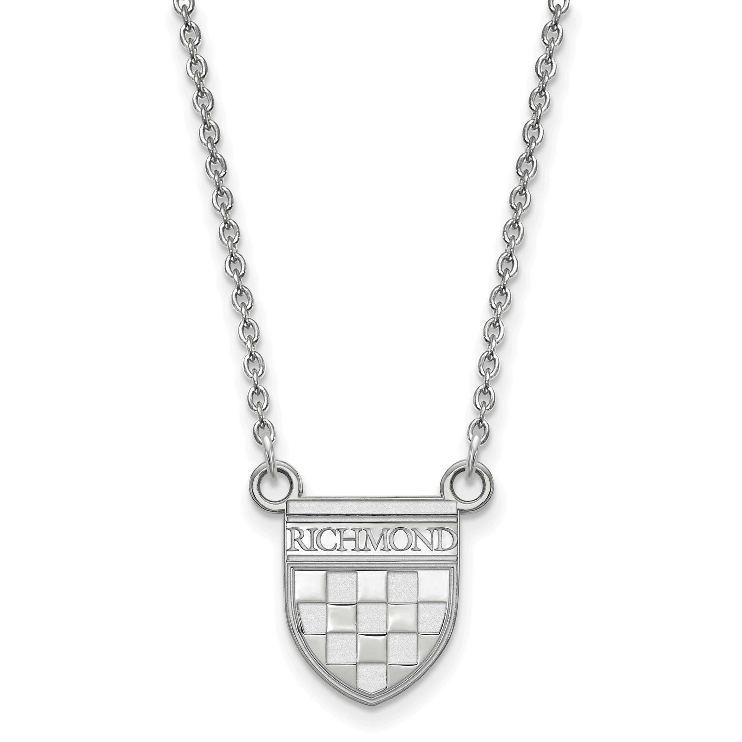 University of Richmond Medium Split Chain Necklace 10k White Gold 1W031URV-18, UPC: 191101780974