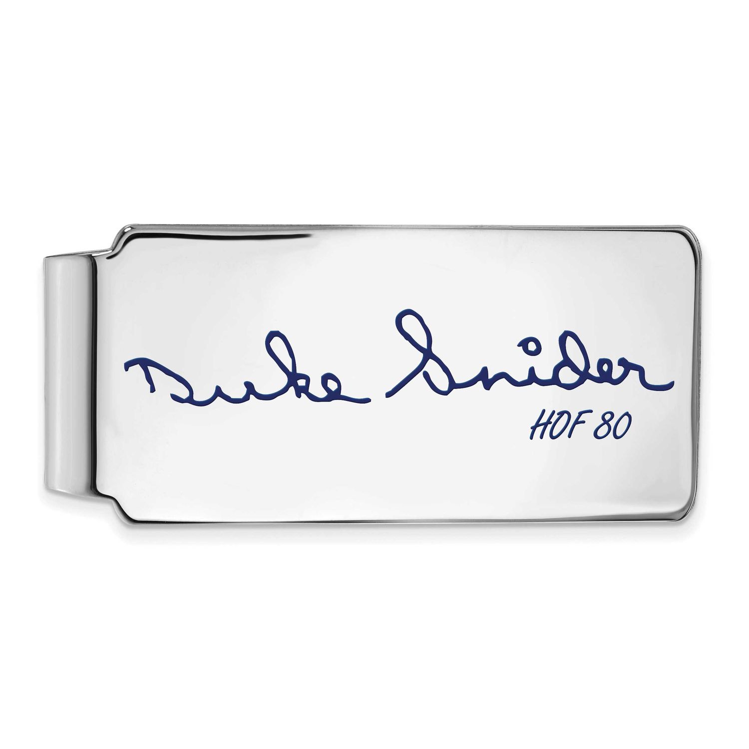 Duke Snider Hall of Fame Signature Epoxy Money Clip Sterling Silver SSHF04DS80, UPC: