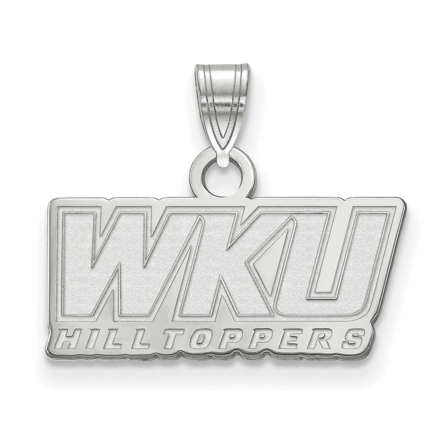 Western Kentucky University W-K-U Hilltoppers Small Pendant 14k White Gold 4W021WKU, UPC: 886774843…