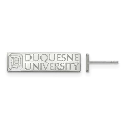 Duquesne University Small Post Earrings 14k White Gold 4W004DUU, UPC: 886774830322