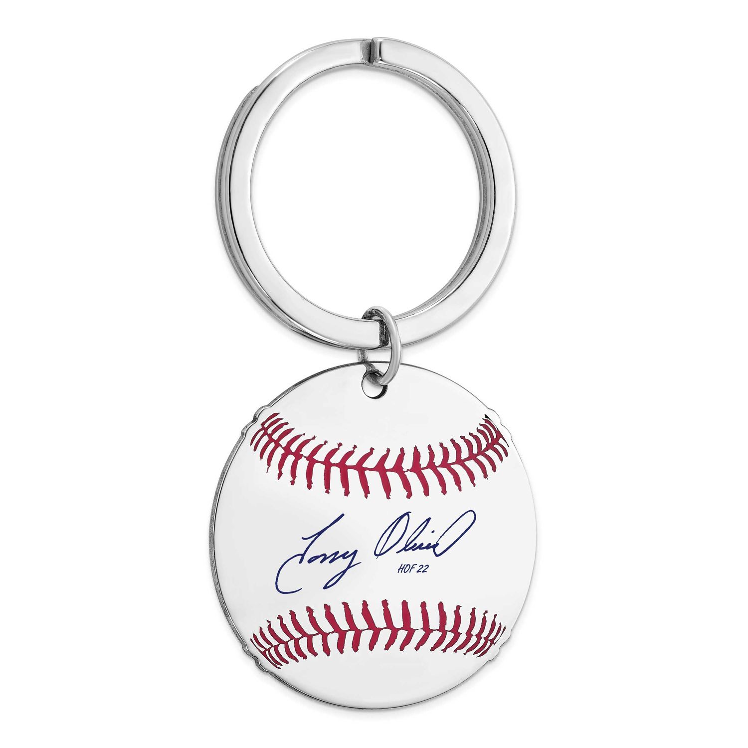 Tony Oliva Hall of Fame Signature Epoxy Baseball Keychain Sterling Silver SSHF03TO22, UPC:
