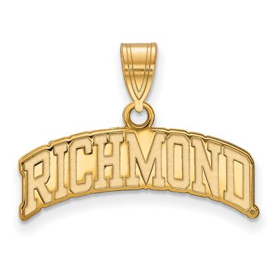 University of Richmond Large Script Pendant 14k Gold 4Y030URV, UPC: 191101779466