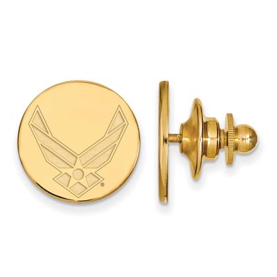 U.S. Air Force Lapel Pin Gold-plated Sterling Silver GP008USAF, UPC: 191101215070