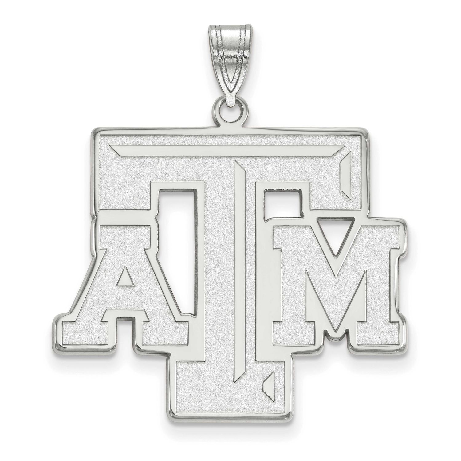 Texas A And M University T-A-M Extra Large Pendant 10k White Gold 1W005TAM, UPC: 886774773896