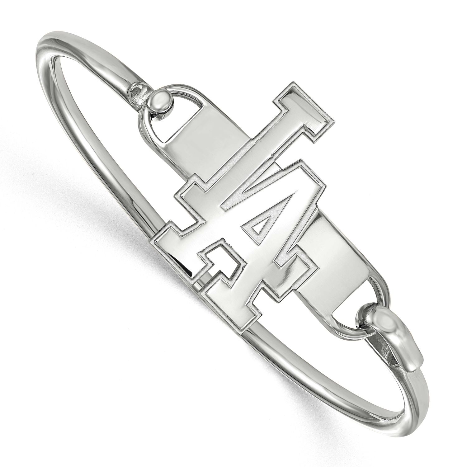 MLB Los Angeles Dodgers Bangle Sterling Silver Rhodium-plated SS010DOD-7, UPC: 886774625973