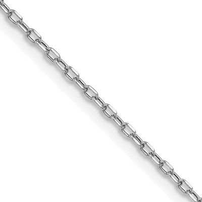 3mm Semi-Solid Diamond-cut Open Link Cable Chain 26 Inch 14k White Gold, MPN: BC189W-26, UPC: