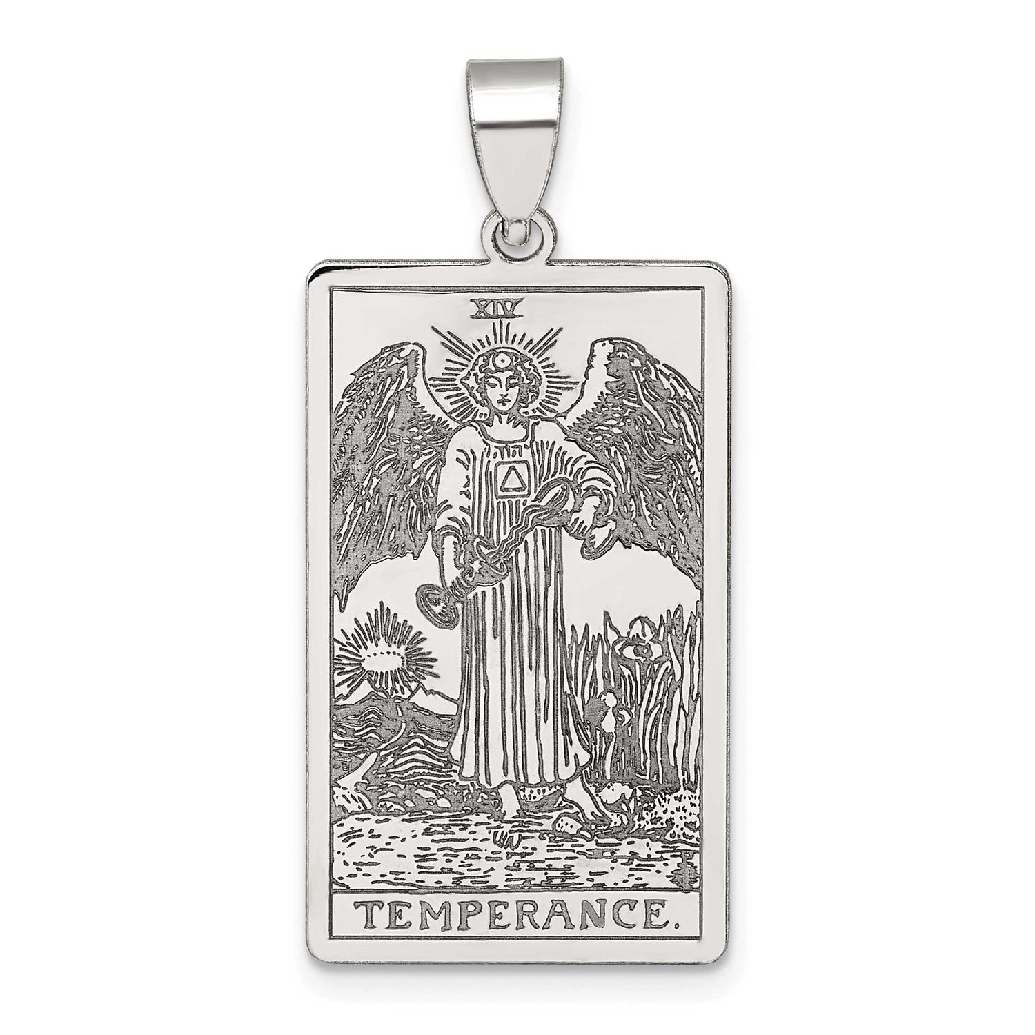 Temperance Tarot Card Pendant Sterling Silver, MPN: QC11524, UPC: