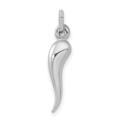 3D Italian Horn Charm 14k White Gold, MPN: XCH120W, UPC: