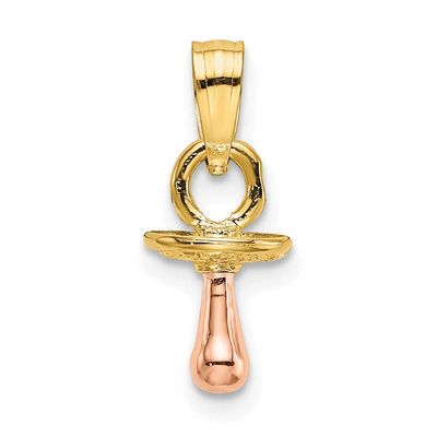 3-D Pacifier Charm 14k Two Tone Gold, MPN: K9103, UPC: 637218042944