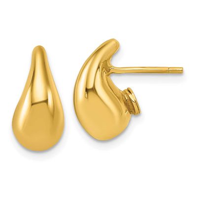 3D Tear Drop Earrings 14k Gold Polished, MPN: TF2569, UPC: