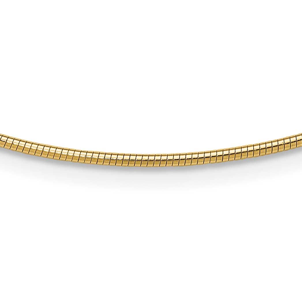 1.4mm Round Omega 10k Gold, MPN: 10KOM2-16, UPC: