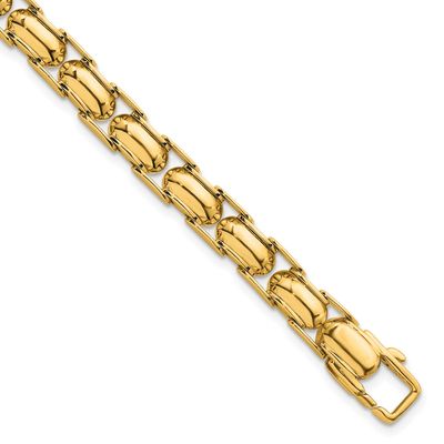 Fancy Link Bracelet 14k Gold Polished, MPN: SF3177-7.5, UPC: