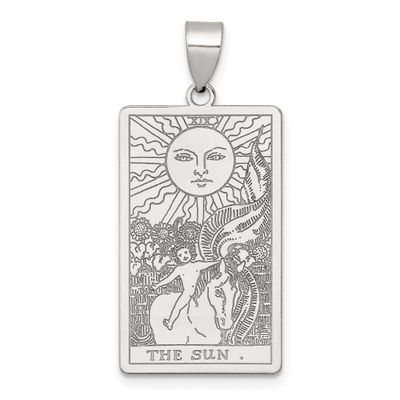 The Sun Tarot Card Pendant Sterling Silver, MPN: QC11529, UPC: