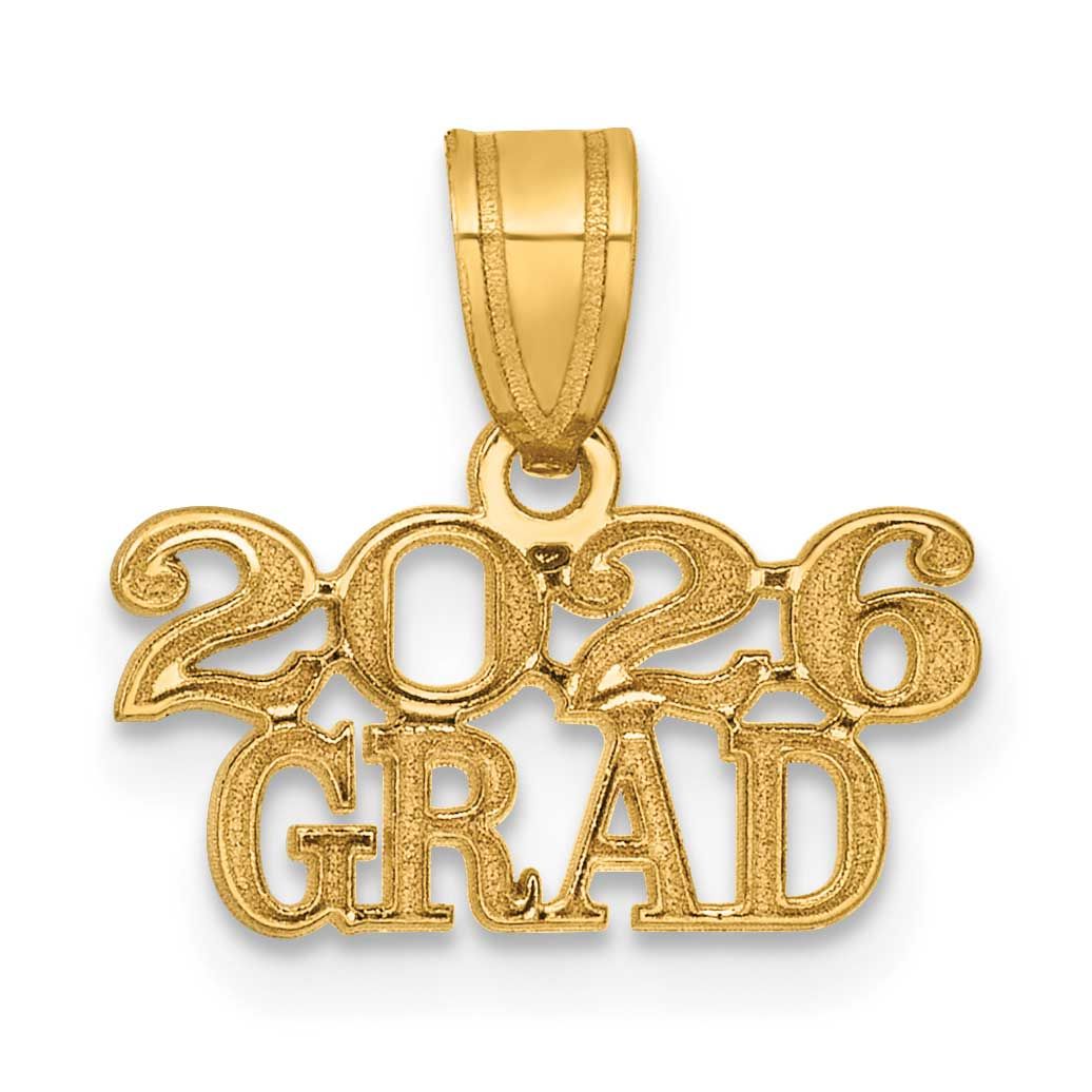 2026 Grad Charm 14k Gold Polished, MPN: K9985-26, UPC: