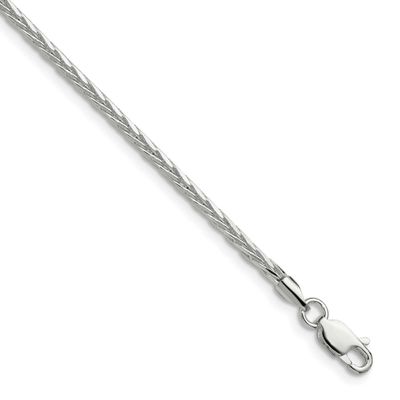 2.5mm Diamond-Cut Square Spiga Chain 16 Inch Sterling Silver, MPN: QDSS060-16, UPC: