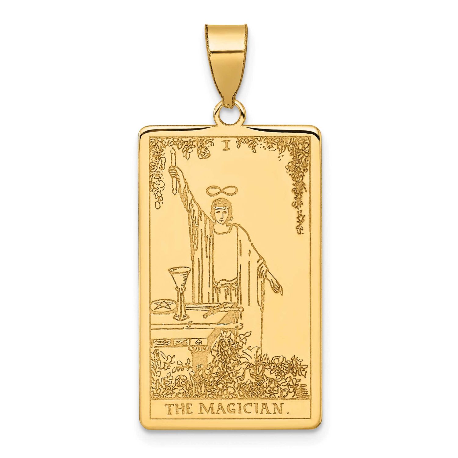 The Magician Tarot Card Pendant 14k Gold, MPN: XM711, UPC:
