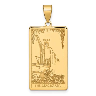 The Magician Tarot Card Pendant 14k Gold, MPN: XM711, UPC: