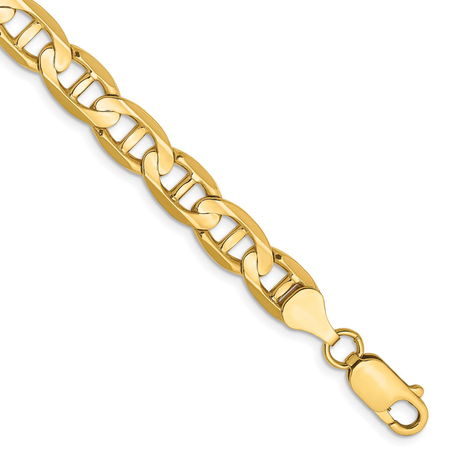 7mm Concave Anchor Chain 9 Inch 10k Gold, MPN: 10CCA180-9, UPC: