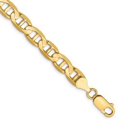 7mm Concave Anchor Chain 9 Inch 10k Gold, MPN: 10CCA180-9, UPC: