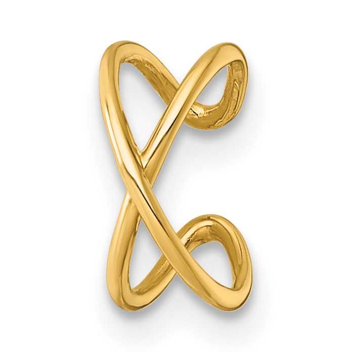 Criss Cross Single Ear Cuff 14k Gold Polished, MPN: YE2250, UPC: