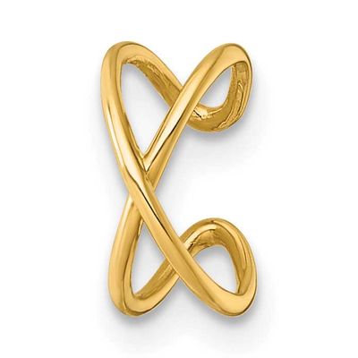 Criss Cross Single Ear Cuff 14k Gold Polished, MPN: YE2250, UPC: