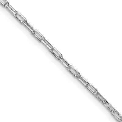 2mm Elongated Open Link Chain 24 Inch Sterling Silver Rhodium-Plated, MPN: QFC156R-24, UPC: