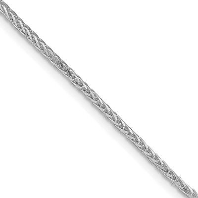 1.45mm Diamond-Cut Round Spiga Chain 26 Inch Sterling Silver Rhodium-Plated, MPN: QSR040R-26, UPC: