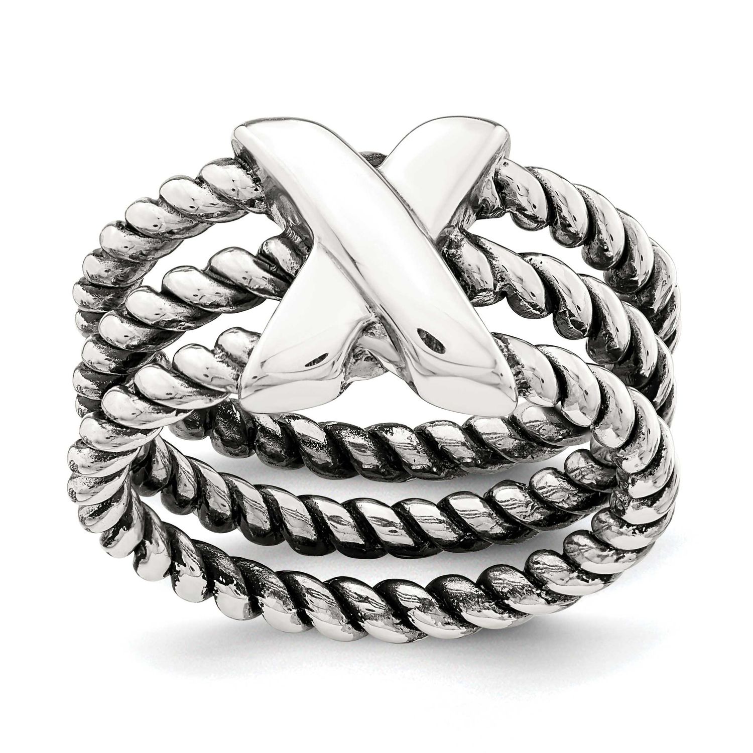 Oxidized Ring Sterling Silver, MPN: QR6908, UPC: 886774017167