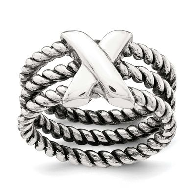 Oxidized Ring Sterling Silver, MPN: QR6908, UPC: 886774017167
