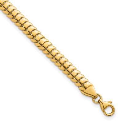 Fancy Herringbone 7.5 In Bracelet 14k Gold Polished, MPN: SF3187-7.5, UPC:
