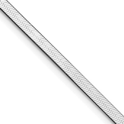 3mm Magic Herringbone Chain 22 Inch Sterling Silver Rhodium-Plated, MPN: QHB035R, UPC: