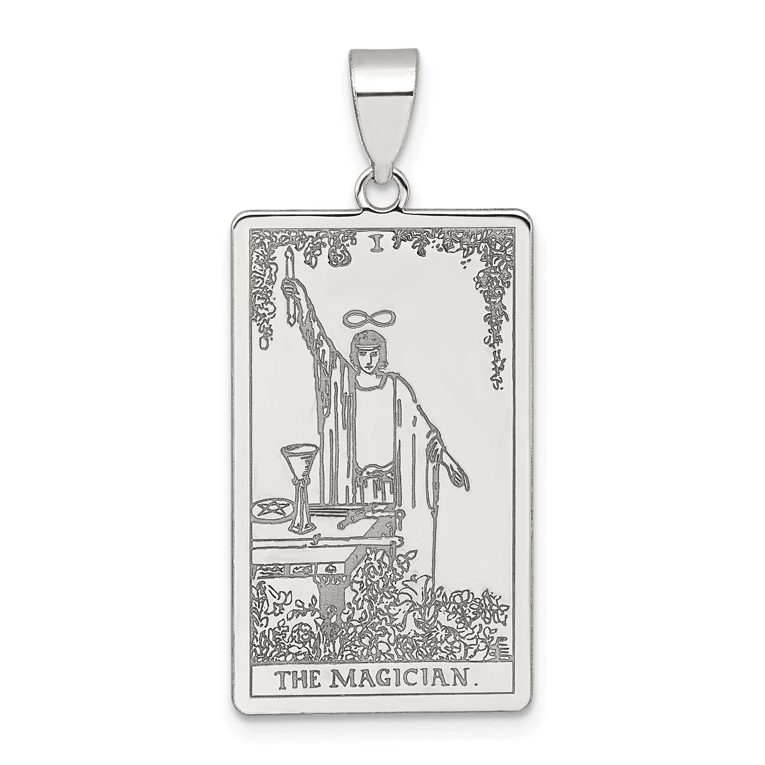 The Magician Tarot Card Pendant Sterling Silver, MPN: QC11511, UPC: