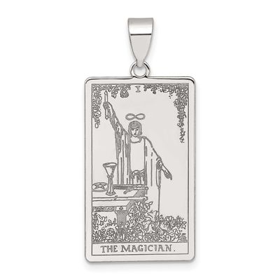 The Magician Tarot Card Pendant Sterling Silver, MPN: QC11511, UPC: